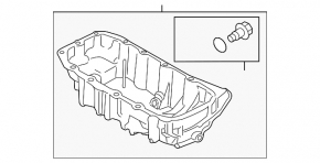Поддон масляный Ford Escape MK4 20-22 1.5T
