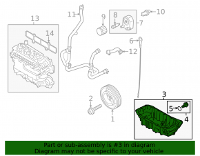 Поддон масляный Ford Escape MK4 20-22 1.5T