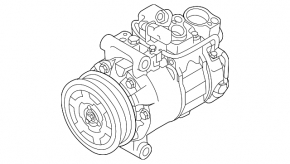 Компрессор кондиционера Audi Q7 4L 10-15 3.0 tfsi