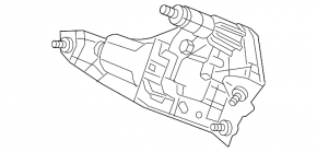 Трапеция дворников с моторчиком задняя Honda CRV 17-22
