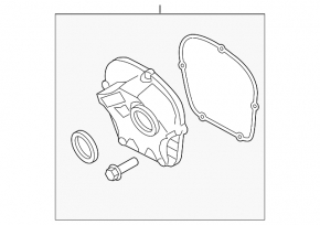 Крышка помпы VW Tiguan 09-17