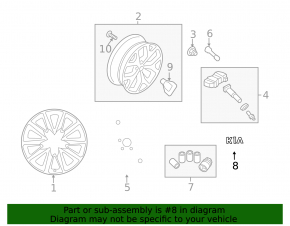 Capac central pentru disc Kia Optima 11-15 de 59 mm