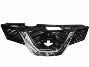 Решетка радиатора grill Nissan Rogue 17 под камеру, под радар, под квадратную эмблему, japan built без эмблемы
