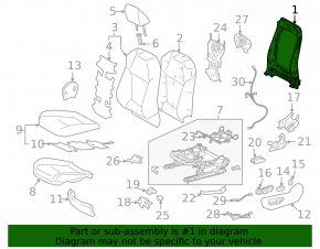 Motor reglabil spătar scaun șofer pentru Toyota Rav4 19-25 fără cadru
