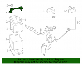 Кронштейн АКБ Subaru Outback 20-23