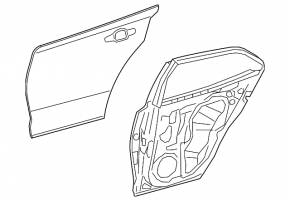 Ușă spate dreapta Toyota Corolla 20-23 4D