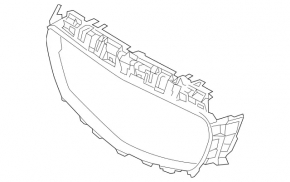 Основание решетки радиатора Mercedes E 400/450/43/53 17-20 под камеру, AMG pkg
