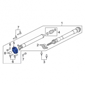 Cuplaj universal fata Ford Explorer 20-24