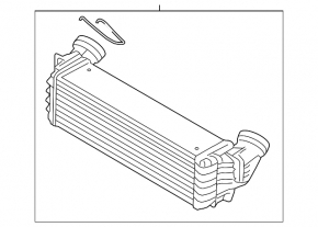 Интеркулер BMW X5 F15 14-18 N55, N20