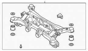 Подрамник задний Kia Sorento 21-26 FWD