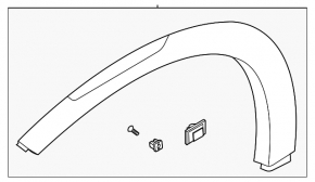 Ornamente aripă stânga față pentru Hyundai Venue 20-25