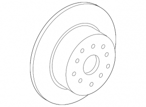 Диск тормозной задний правый Lexus IS250 IS300 IS350 06-13