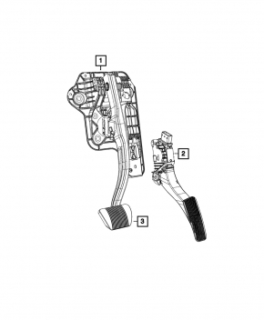 Педаль тормоза Chrysler Pacifica 17-26