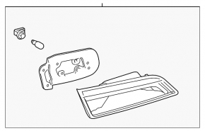 Lampa interioară pentru capacul portbagajului dreapta Toyota Camry v50 12-14 SUA, nou, neoriginal