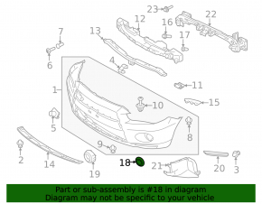 Обрамление птф правое Mitsubishi Outlander 10-10