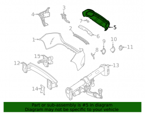 Губа заднего бампера Mercedes W167 GLE 350 450 20-26 под фаркоп