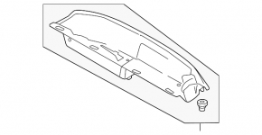 Поддон багажника Ford C-max MK2 13-18 с крышкой