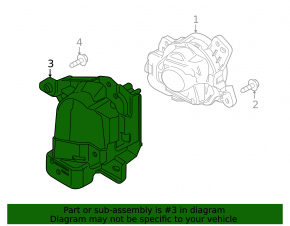 Кронштейн птф правый Mazda CX-5 16-16 под LED