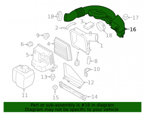 Воздуховод Subaru Forester 14-18 SJ 2.5