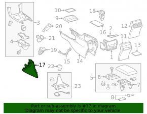Накладка центральной консоли передняя правая Toyota Camry v55 15-17 usa бежевая