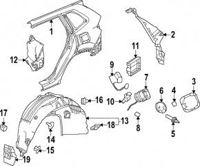Лючок бензобака Honda CRV 23-26
