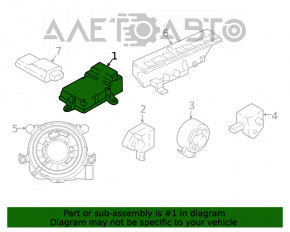 Модуль srs airbag компьютер подушек безопасности BMW 7 G11 G12 16-19