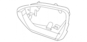Корпус зеркального элемента левый Hyundai Tucson 22-26
