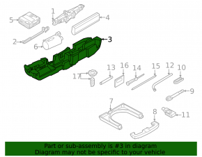 Spumă plastică pentru scule Audi A3 22-26