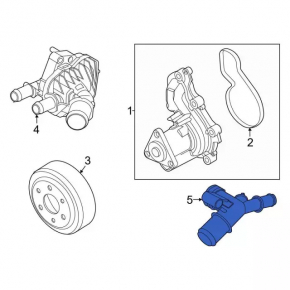Фланец системы охлаждения Ford Escape MK4 20-22 1.5Т