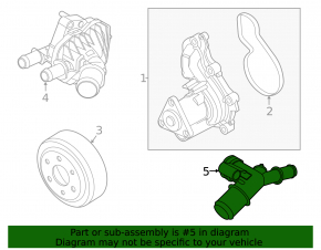 Фланец системы охлаждения Ford Escape MK4 20-22 1.5Т