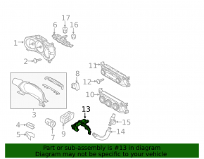 Датчик температуры воздуха в салоне Mazda CX-9 16-23