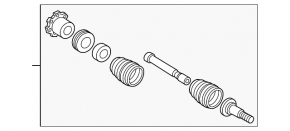 Arbore punte spate stânga Infiniti QX56 QX80 10-20