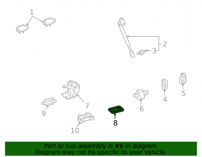 Накладка замка двери багажника Toyota Land Cruiser 08-15