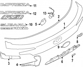 Cameră video spate Subaru Forester 25-26