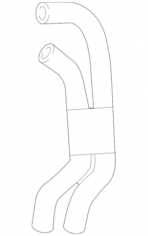 Furtun sistem de răcire Audi A4 B9 17-25 2.0T
