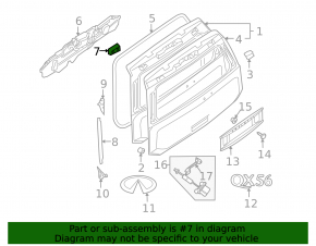 Петля двери багажника правая Nissan Murano z52 15-24