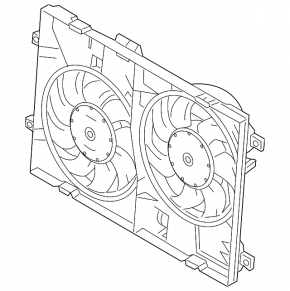 Difuzorul capacului radiatorului gol Mazda6 09-13 2.5