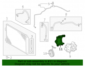 Кронштейн компрессора кондиционера Toyota Rav4 13-18 2.5