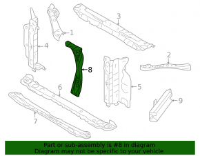 Placă de blocare capotă Subaru Crosstrek 24-26