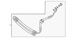 Blocul de supape pentru suspensia pneumatică din spatele Porsche Panamera 14-16