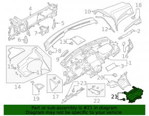 Накладка щитка приборов Lincoln MKZ 13-20