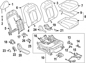 Пассажирское сидение Subaru Forester 25-26