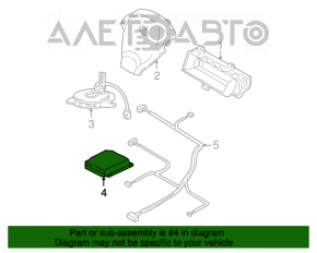 Модуль srs airbag компьютер подушек безопасности Hyundai Santa FE 01-06 под перешив