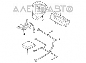 Модуль srs airbag компьютер подушек безопасности Hyundai Santa FE 01-06 под перешив