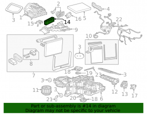 TEMPERATURE ECU COMPUTER Heater Control Cadillac ATS 13-17