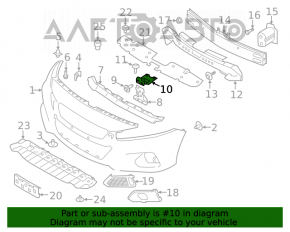 Планка замка капота Nissan Altima 19-22 верхняя