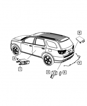 PARK ASSIST CONTROL MODULE Jeep Grand Cherokee 14-15