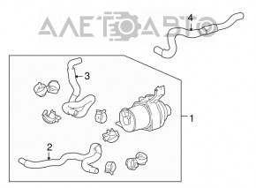 Насос печки водяной Lexus RX400h 06-09