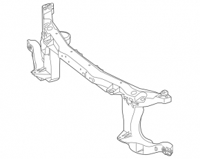 Cadru inferior de montare a radiatorului pentru Mercedes Metris W447 16-23