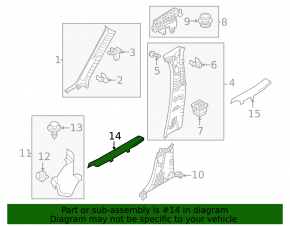 Накладка порога передняя левая Mazda CX-50 23-26 черная